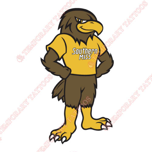 Southern Miss Golden Eagles Customize Temporary Tattoos Stickers NO.6311